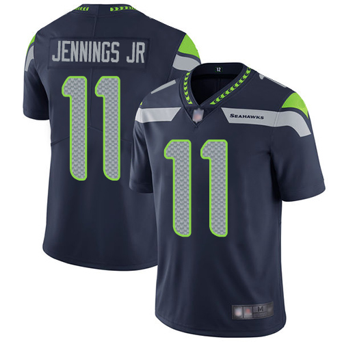 Seattle Seahawks Limited Navy Blue Men Gary Jennings Jr. Home Jersey NFL Football #11 Vapor Untouchable